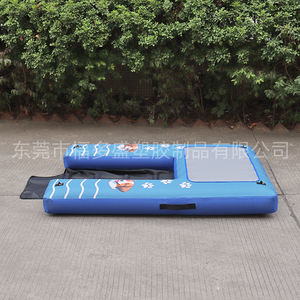 บันไดเป่าลมสำหรับสัตว์เลี้ยงแบบขายส่งที่ปรับแต่งได้ พร้อมแท่นพักผ่อน - ความสนุกทางน้ำสุดยอด ปลอดภัยสำหรับการออกกำลังกายในน้ำสำหรับสัตว์เลี้ยง - Product Image 5