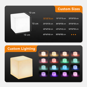 Tùy chỉnh RGB Cuboid LED Đèn Led Cube hiển thị thương hiệu Châu Âu kích hoạt lễ hội xây dựng thương hiệu nhiều kích cỡ Led Cube ánh sáng - Product Image 3