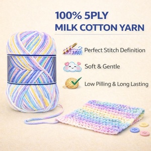 เส้นด้ายถักมือทรงกรวย โพลีโพรพิลีน 100% ทนทานสูง ป้องกันไฟ สำหรับฤดูร้อน - Product Image 3