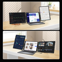 Monitor Portátil Triple S9G de 16 Pulgadas IPS Plegable Magnético, Extensor de Pantalla para Laptop, en Tendencia