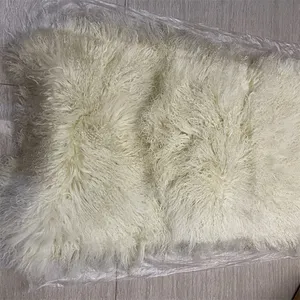 Long Hair Curly Mongolian Lamb Fur Plate For Shoe Garment