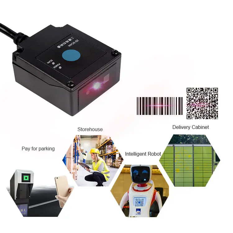 Scanner de códigos de barras fixos, boa qualidade, scanner omnidirecional 2d, módulo de scanner de código de barras