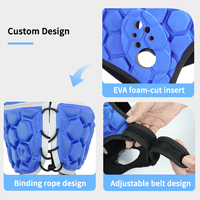 Casco de Fútbol Americano, Casco Flexible de Espuma EVA, Gorra de Rugby, Paquete Deportivo, Cascos de Rugby para Niños
