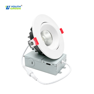 Plafonnier encastré rond COB LED anti-éblouissement de 4 pouces, en aluminium moulé sous pression, 2700K-5000K, 12W, éclairage intérieur - Product Image 2
