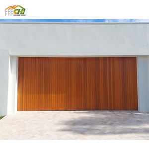 <span class=keywords><strong>Porte</strong></span> <span class=keywords><strong>de</strong></span> <span class=keywords><strong>garage</strong></span> <span class=keywords><strong>sectionnelle</strong></span> automatique électrique en <span class=keywords><strong>bois</strong></span> moderne CHI, en alliage d'aluminium, en acier galvanisé, avec grille - Product Image 3