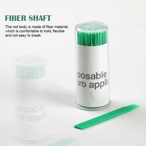 100pcs Disposable Mini Cotton Swab <b>Micro</b> Brushes Lash Spoolie Applicators Beauty Tool - Product Image 2