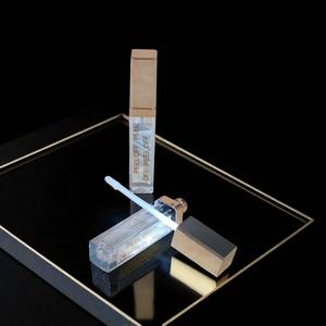 Gloss à lèvres avec lumière LED et miroir, bouchon à vis, impression sur écran plastique, vente en gros - Product Image 2