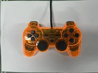 Control de Juego con Cable P2 Personalizado de Fábrica, Doble Vibración, Doble Motor, Diseño de Copo de Nieve Transparente y Colorido, Compatible con PC, Botón Turbo