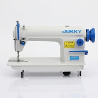 Machine à coudre industrielle plate à tête unique JUKKY 8500 d'occasion, manuelle, pour tricots, coton et fibres chimiques