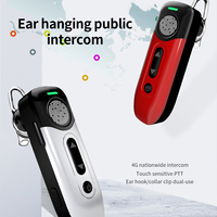 Interphone sans fil miniature pour la communication interne, écouteur 4G POC pour radio longue portée, clip de collier, crochet d'oreille pour les restaurants