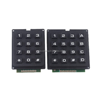 Matriz de teclas de teclado de un solo chip 4*3 4 X4 Módulo de teclado industrial de 16 teclas Escaneo de filas y columnas