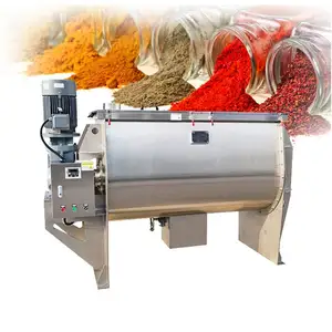 double manure machine wheel for charcoal paste powder horizontal ribbon mixer