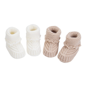 Chaussures unisexes en laine tricotée à la main pour garçons, bottes d'automne et d'hiver pour nouveaux-nés, 0-3-6 <span class=keywords><strong>mois</strong></span> - Product Image 5
