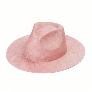 Nouveau Chapeau de Paille Bao Simple et Tendance Printemps-Été, Chapeau de Paille Jazz à Grande Bordure pour Voyage et Plage - Product Image 5