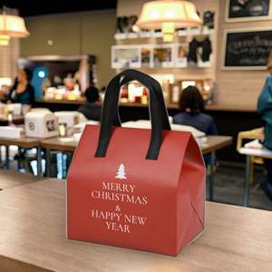 Sac isotherme pliable à grande capacité avec fond renforcé, motif de dessin animé, poignée portable, non tissé, feuille d'aluminium, réutilisable, logo personnalisé - Product Image 1