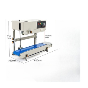 Selladora de Banda Continua Semiautomática de Tipo Vertical, Máquina de Sellado Automática para Empaque de Vasos, Motor de Accionamiento Mecánico - Product Image 4