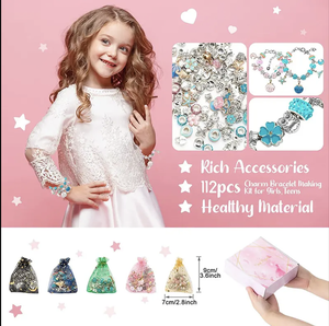 Tùy Chỉnh 118Pcs Hot Bán Cô Gái Trẻ Em Vòng Đeo Tay Set Quyến Rũ Hạt Set Vòng Đeo Tay Làm <span class=keywords><strong>Kit</strong></span> - Product Image 4