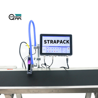 10Inch Automatische Industriële Cij Inkjet Printer Online Datum Codering Logo Drukmachine Voor Gtin Nummer Afdrukken