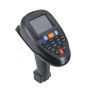 1D handheld android PDA scanner laser barcode reading wireless data collector with keyboard