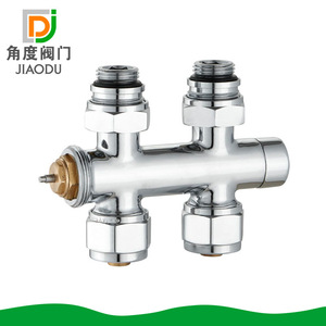 Robinet de radiateur en laiton chromé de type H Jiaodu pour le réglage de l'eau, anti-corrosion - Product Image 2