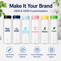 Bouteille d'eau Tritan sans BPA de 500 ml, logo personnalisé, anti-fuite, réutilisable, bouteille de sport, fabricant OEM
