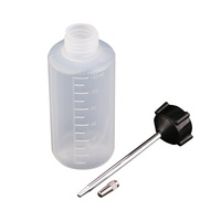 Outil de remplissage d'huile en plastique à tête en fer, bec verseur, bouteille d'huile vide 120 ml, long bec, accessoire pour machine à coudre