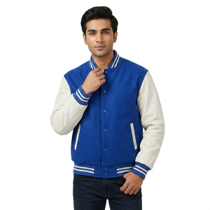 Best Selling Wholesale Custom Designer Logo Casual Baseball <b>Jacket</b> Letterman Coat Cotton Polyester Unisex Varsity <b>Jackets</b> - Product Image 1