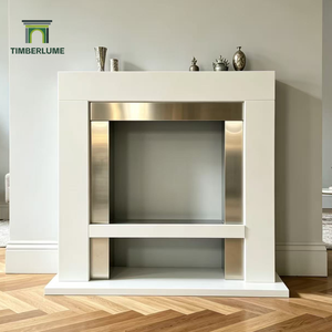 Marco Moderno para <span class=keywords><strong>Chimenea</strong></span> de MDF Negro Premium para Chimeneas Eléctricas/de Gas/de Etanol, Uso en Interiores, Sala de Estar, MOQ 50 Piezas - Product Image 5