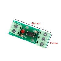 Módulo de Aislamiento Optoacoplado de 1 Canal PC817 EL817 3V-5V 12V 24V, Aislador Fotoeléctrico con Soporte de Riel, Placa de Motor de Accionamiento PLC