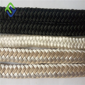 Черная двойная плетеная полиэфирная веревка полиэстер яхтенная Веревка 10 мм - Product Image 6