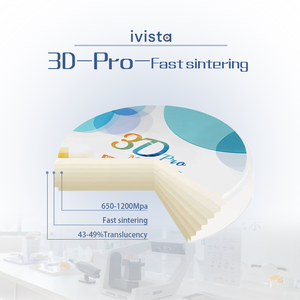 Miglior Disco in <span class=keywords><strong>Zirconia</strong></span> Multistrato per Laboratorio Dentale, Sinterizzazione 3D Pro-Fast, Ceramica 10mm Senza Colla - Product Image 2