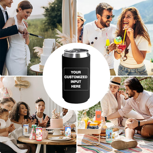 Giá Giữ Nhiệt Làm Mát Lon Bằng Cao Su Tổng Hợp 12Oz In Tùy Chỉnh Với Logo Giá Giữ Lạnh Lon Bia Gấp Gọn Bằng Cao Su Tổng Hợp - Product Image 6