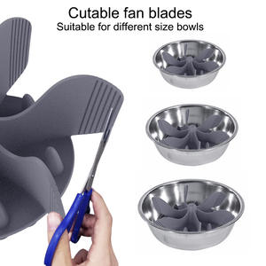 <span class=keywords><strong>Dispositif</strong></span> <span class=keywords><strong>anti</strong></span>-étouffement en silicone pour manger lentement, nouveau modèle avec ventouses, tapis de repas pliable à partager, antidérapant, bol/mangeoire sécurisé pour animaux de compagnie - Product Image 5