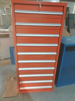 Armoire à tiroirs en métal robuste et économique pour garage, 10 tiroirs, coffre à outils coloré, 717*572*1730MM, atelier industriel, personnalisable