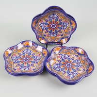 Assiettes à dîner en mélamine polie glacée de haute qualité, forme de fleur, sans BPA, assiette à fruits, vente en gros, incassable, logo personnalisé