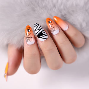 Faux ongles résistance, personnalisables, de couleur grise, conçu à la main, imperméables, plus forte, à pression, pièces - Product Image 6