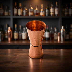 Handmade Hammered Copper Cocktail Jigger Unique Vintage Style For Cocktail Party Metal Drink <b>Measure</b> - Product Image 3