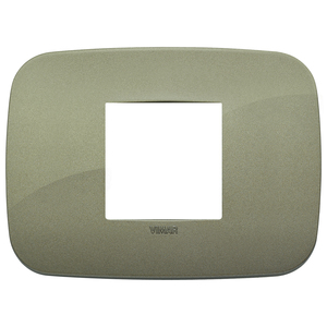 Plaque d'interrupteur mural Vimar 12,2x9 cm, cache central vert - Product Image 1