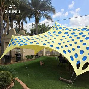 Tente de camping ZHUNIU <span class=keywords><strong>Unistrengh</strong></span> en forme d'étoile, imperméable, anti-UV, coupe-vent, en polyester extensible, pour toutes les saisons, événements en plein air - Product Image 1
