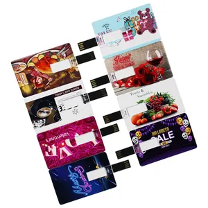 Factory price cheapest advertising plastic business card usb devices custom logo credit card flash drive usb pormo usb wholesale