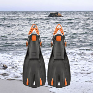 Wholesale Professional Diving <b>Fins</b> Black Short Blade Durable Silicone Multi-color <b>Training</b> Scuba Snorkel Adult - Product Image 1