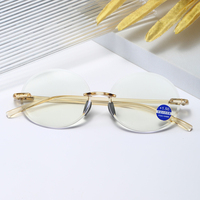 Nouvelles lunettes de lecture sans monture pour femmes, TR90 ultra-légères, anti-lumière bleue, claires, haute définition, pour presbytes