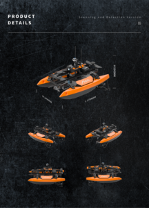 Ai-driven USV Hunter dual-tần số bên quét Sonar ngập đường ống phát hiện 3D bathymetric Lập Bản Đồ tùy chỉnh OEM hỗ trợ - Product Image 3