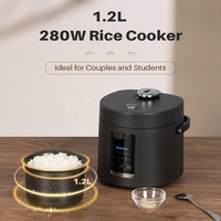 Cuiseur automatique électrique polyvalent intelligent de 1,2 L Cuiseur à riz numérique automatique