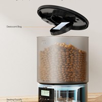Comedero Inteligente para Mascotas Tuya de 4L con Recipiente de Acero Inoxidable, Control Remoto Automático por Wifi y Aplicación Móvil, Recargable, para Perros y Gatos