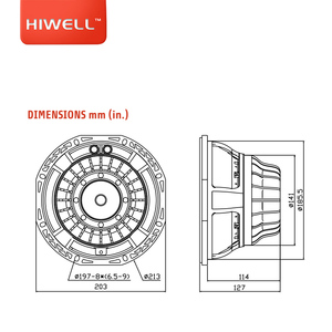 Hệ Thống Loa Trầm Tốt Nhất 8Inch 8Ohms Loa Trầm Hệ Thống Âm Thanh Mảng Dòng 800 Watt. - Product Image 6