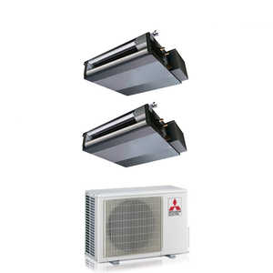 Aire acondicionado con conductos Mitsubishi Electric Dual Inverter (con conductos), 12 + 12, con Wi-Fi de 12 + 12, opcional, 12000 12000 +, con conexión Wi-Fi de 12 + 12 y 12 de MXZ-2F53VF - Product Image 1