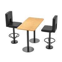 Tabouret de bar en métal personnalisé, chaise de restaurant moderne, mobilier durable et élégant pour cuisine, salle à manger, hôtel, bar, parc, villa, centre commercial, rond