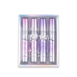 Set di 4 colori di <span class=keywords><strong>pennarelli</strong></span> evidenziatori di Glitter lucidi spessi con punta piatta scintillante e lucida per una facile visibilità - Product Image 3