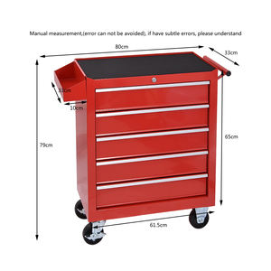 กล่องเครื่องมือแบบมีล้อเลื่อน 5 ลิ้นชัก สำหรับงานซ่อมบำรุง<span class=keywords><strong>รถ</strong></span>ยนต์ อเนกประสงค์ - Product Image 2